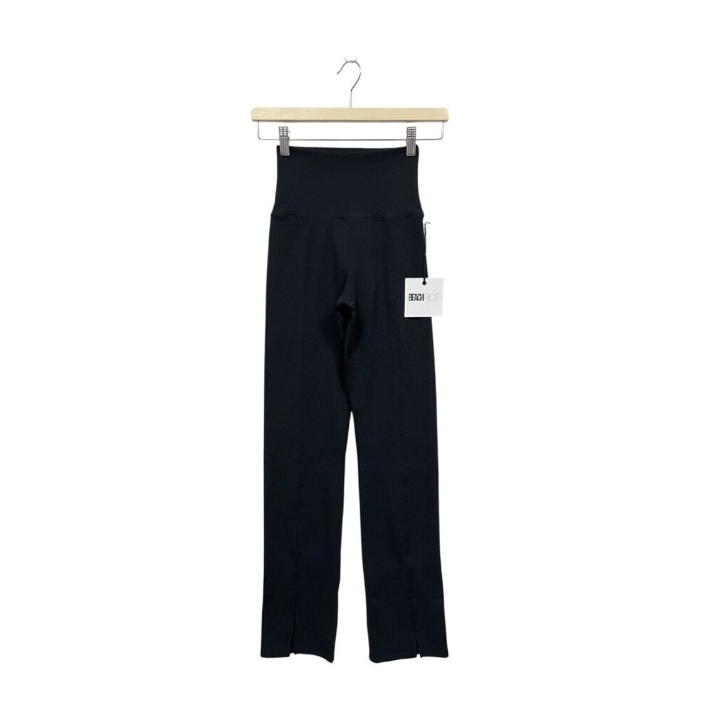 Beach Riot Alani Pants Size Xs Black Split Leg